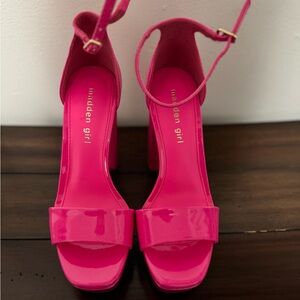 NEW! Madden Girl hot pink platform heels